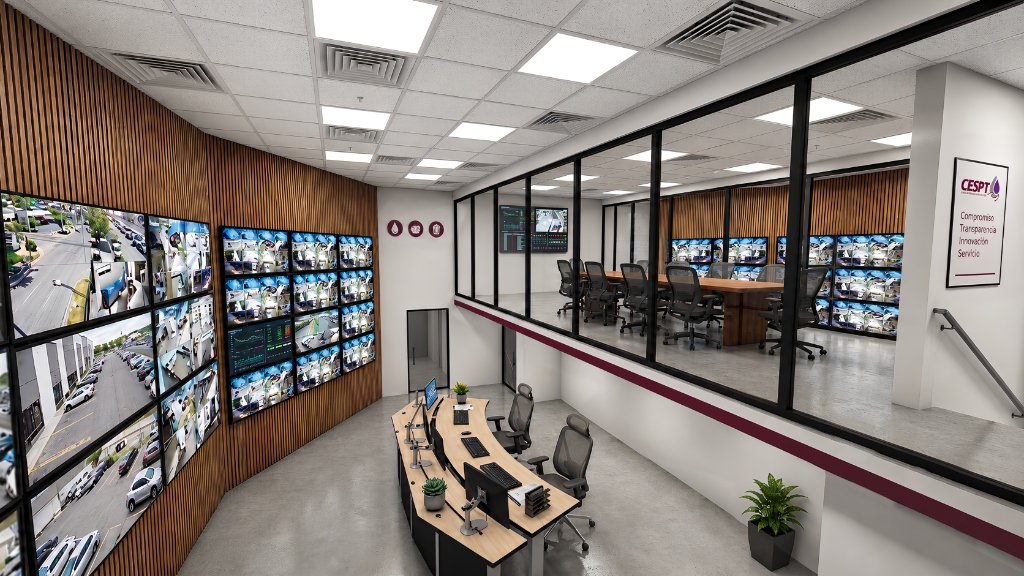 Centro de control y monitoreo CESPT construido por ZAY