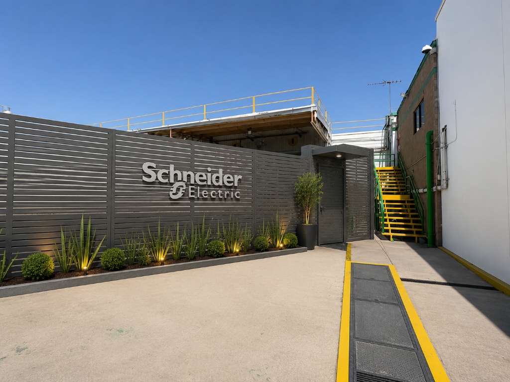 Entrada principal Schneider Electric modernizada por ZAY